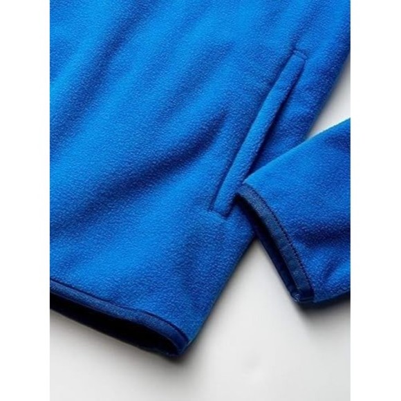 Boys Toddlers' Polar Fleece Quarter-Zip Pullover Jacket Blue Sz 4T NEW - Picture 2 of 3